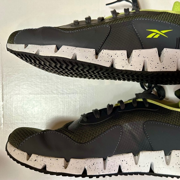 Reebok Men\'s Athletic Sneakers with Back Heel Cushion Green/Grey Size 12 EUC! main image 8